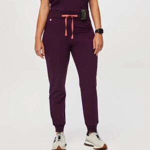 Figs Women's Deep Purple Jogger Scrub Pants